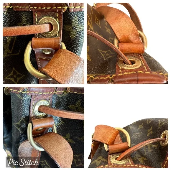 Louis Vuitton Petit Noe Shoulder Bag Monogram Coated Canvas Drawstring Vintage - Picture 17 of 17